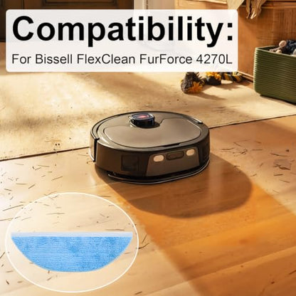 Washable Mop Pads for Bissell FlexClean FurForce 4270L Vacuum Robot Cleaner Accessories