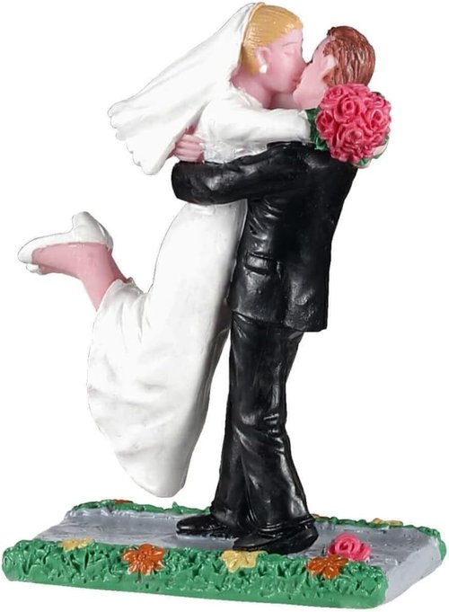 Lemax Village Collection - The Newlyweds Figurine | Charming Wedding Decor for Collectors