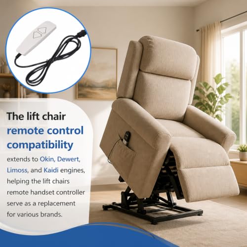 5-Pin Universal Lift Chair Remote Control Replacement for Recliner Repair