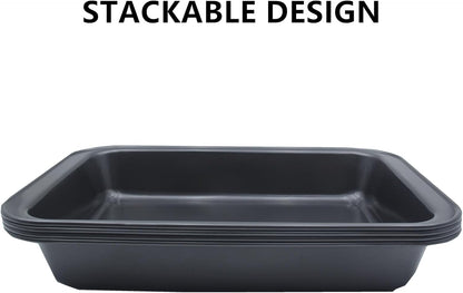 Regine Switzerland Baking Pan Set - Heavy Duty Nonstick Carbon Steel | 12.6 x 8.6 Inch for Brownies & Lasagna
