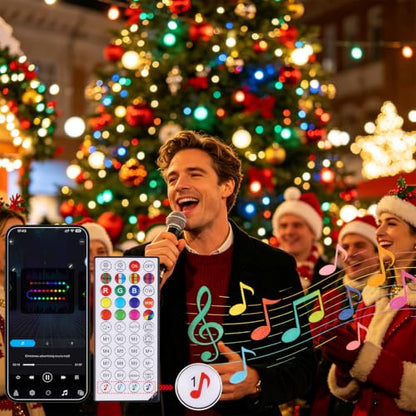 6 FT Pre-Lit Artificial Christmas Tree with 250 LED Smart RGB Lights - App & Remote Control