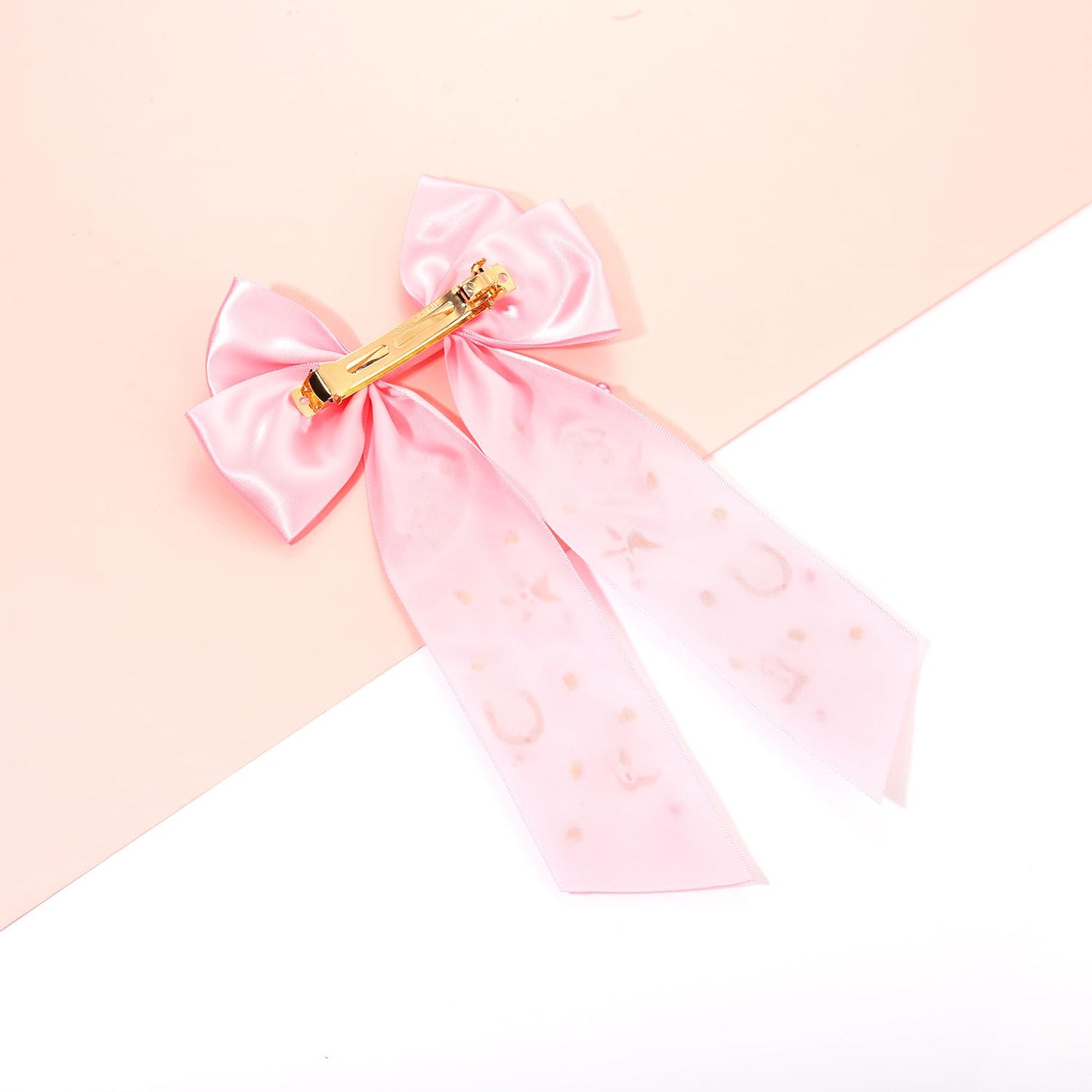Skiennix Western Hair Bows - Jeweled Cowgirl Clips for Women | Big Pink Hair Accessories (Pattern D)
