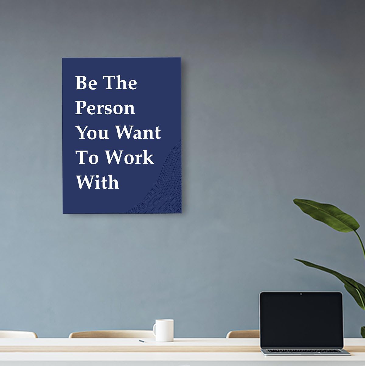 OTINGQD Motivational Wall Art - Inspirational Office Decor for Teamwork | Positive Canvas for Home & Cubicle