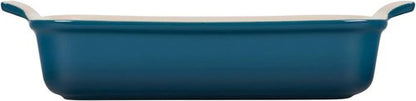 Le Creuset Stoneware Rectangular Baking Dish - 4 Qt. (12" x 9") in Deep Teal
