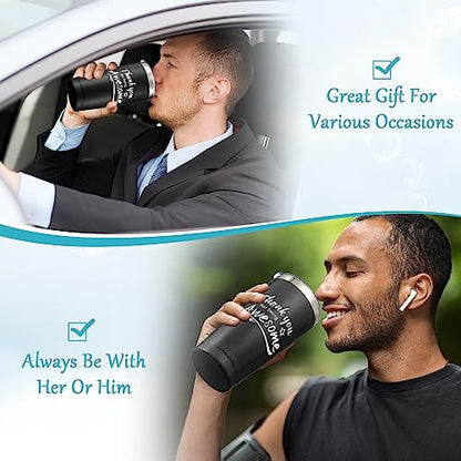 Black Employee Appreciation Tumbler & Keychain Gift Set - 60 Sets