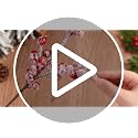 12 Pcs Artificial Frosted Red Berry Picks for Christmas Decor 16 Inch Holly Stems