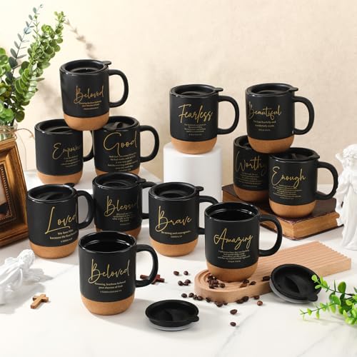 Religious Christian Gifts Mug Bulk 12 Pcs - 13.5 oz Faith-Inspired Coffee Cups - Trendy