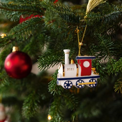 Villeroy & Boch Christmas Locomotive Ornament 2025 - Premium Porcelain Collector’s Item
