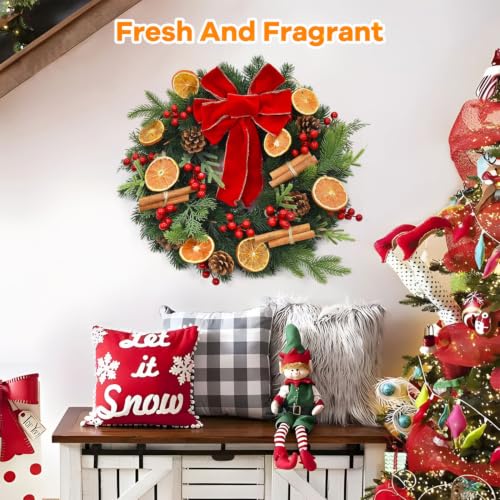 Christmas Dried Orange Slices Pine Cones Cinnamon Stick Set - 50 Pack