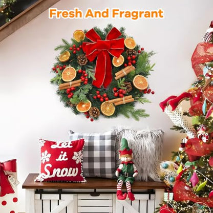 Christmas Dried Orange Slices Pine Cones Cinnamon Stick Set - 50 Pack