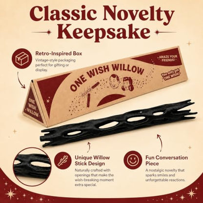 Fantasy Wishing Stick Prop with Display Box for Party & Photo Decor