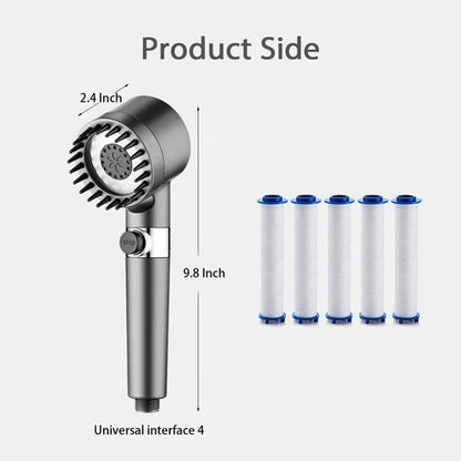 Drivse Showerhead, Ion Drops Shower Head, DrivseTurbo with Built-in Filter Handheld Turbo Showerhead (1 Set) (1PCS)