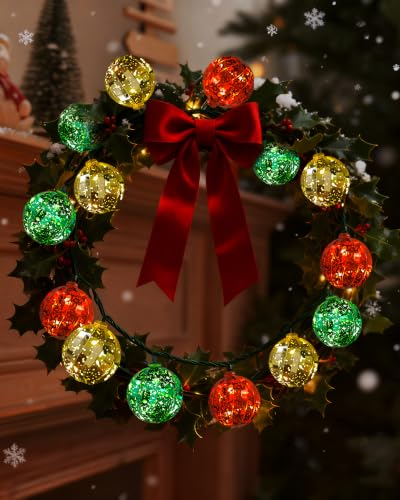 Battery Operated Christmas String Lights 22FT with 20 LEDs, 8 Modes, Timer for Indoor & Outdoor Decor