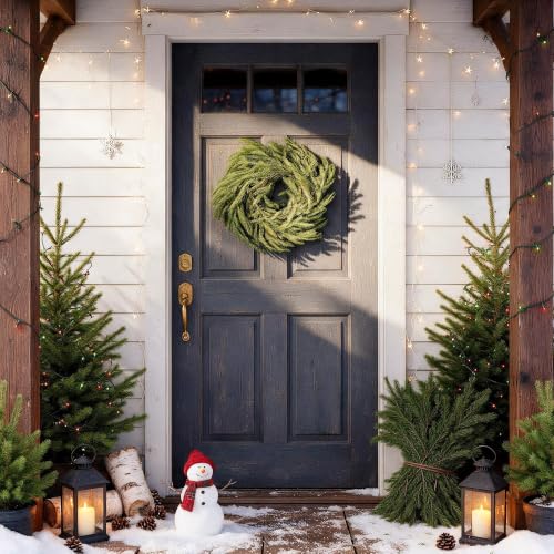6Ft Artificial Norfolk Pine Garland - Outdoor Real Touch Christmas Decor - Pine Garland - 6ft -1