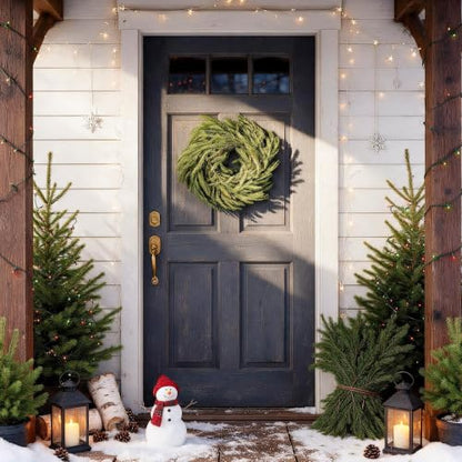 6Ft Artificial Norfolk Pine Garland - Outdoor Real Touch Christmas Decor - Pine Garland - 6ft -1