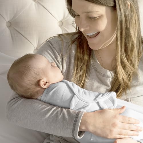SwaddleMe by Ingenuity Original Swaddle, 100% Cotton, Improves Sleep & Calms Startle Reflex, Preemie Size, Up to 7 Pounds, 1-Pack, Baby Swaddle Blanket - Cream