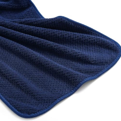 Navy Blue Bath Towels Set 29x59 Inches - 6 Pieces, Extra Large, Soft & Absorbent