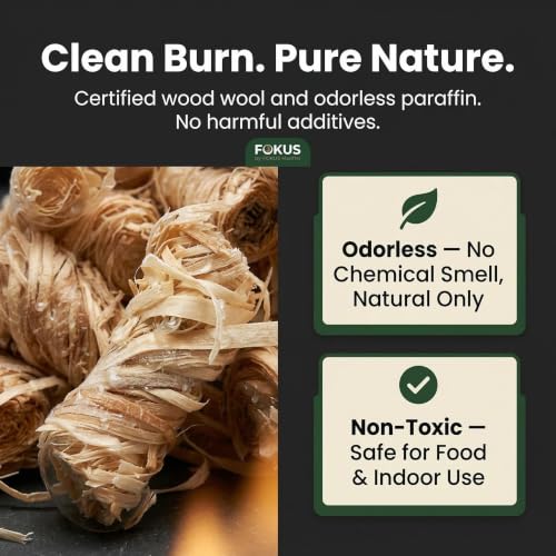 Tumbleweed Fire Starters 250 Pack - Natural Wood Wool & Odorless