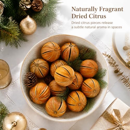 Whole Dried Oranges Potpourri Bowl Filler Decor - 6 Oranges