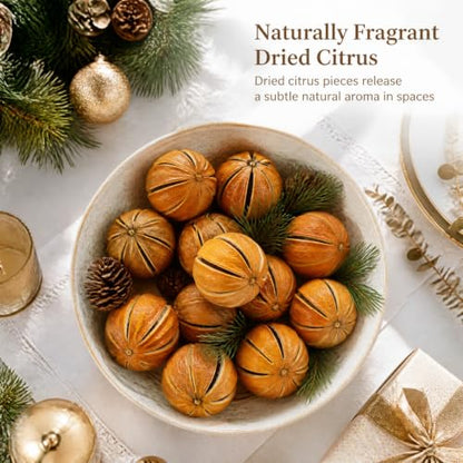 Whole Dried Oranges Potpourri Bowl Filler Decor - 6 Oranges