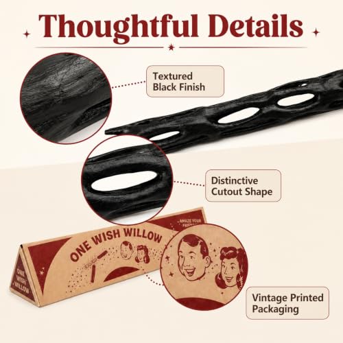 Fantasy Wishing Stick Prop with Display Box for Party & Photo Decor