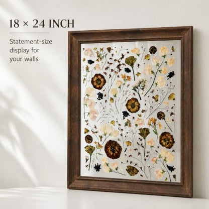 Appalachian Black Walnut Shadow Box Frame 18x24 Double UV Glass Floating Wall Decor