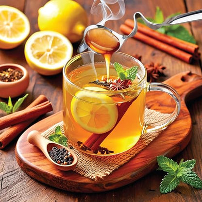 HIC Kitchen Curved Handle Honey Spoon, 18/8 Stainless Steel, Serve Honey, Jelly, and Syrup Without The Mess