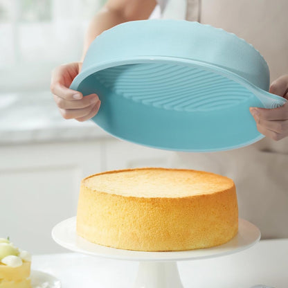 Skiennix Nonstick Silicone Bakeware Set - 6-Piece BPA-Free Heat Resistant Baking Tools | Blue