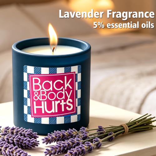 Funny Birthday Candle Gift for Women Men - Humorous Lavender Scented Relaxation Candle