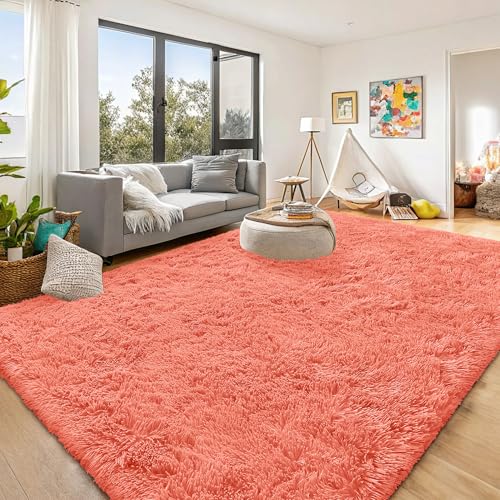 OLANLY 3x6 Machine Washable Runner Rugs for Hallway, Soft Fluffy Shaggy Bedside Rugs for Bedroom, Living Room, Indoor Floor Carpet for Kids Girls and Boys, Nursery Rooms, Home Decor Aesthetic, Black