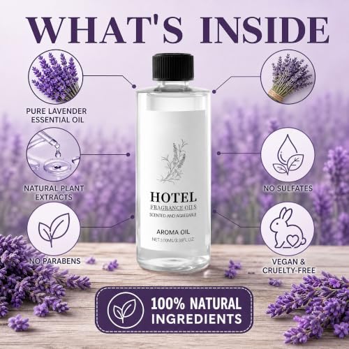 Lavender Essential Oil 3.38 Fl Oz - Pure Aromatherapy & DIY Craft Use