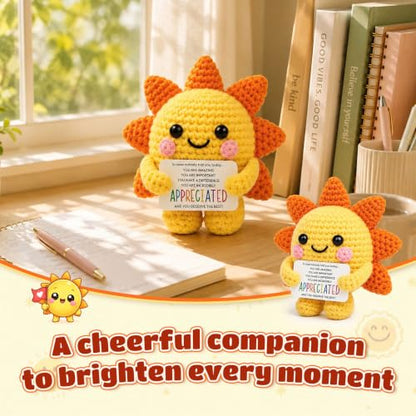 Positive Crochet Sunshine Gift for Women You Are Appreciated Variation of THIS listing