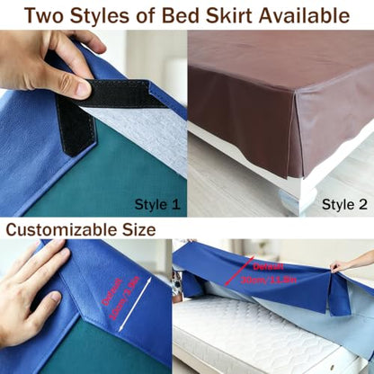Waterproof Leather Mattress Protector - Custom Sizes, Easy Wipe Clean