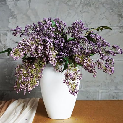 Artificial Berry Stems for Vase - 2 Pack, Fall Decor, Realistic Faux Flowers