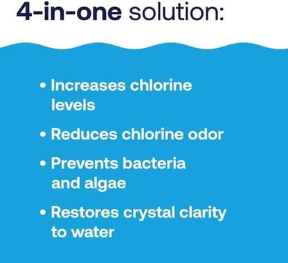 HTH 52043 Pool Care Shock - Advanced Swimming Pool Chemical Prevents Bacteria & Algae | 2 lbs (2-Pack)