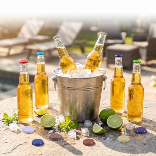 350 Pcs Colorful 13mm Oxygen Absorbing Beer Bottle Caps for Home Brewing