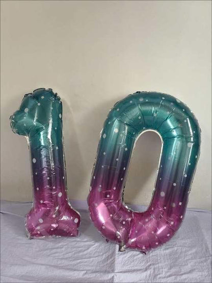 Starry Sky 40-Inch Number 1 Balloon - Shiny First Birthday Decoration for Baby Boy or Girl