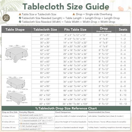 Farmhouse Embroidered Linen Texture Square Tablecloth 70x70 Inch Almond Buff