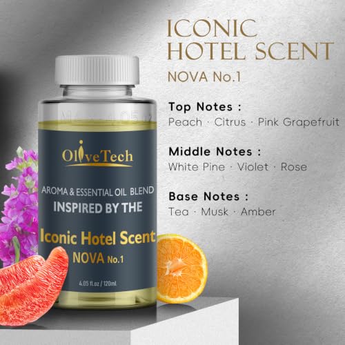 Luxury Hotel Scent Diffuser Oil 120mL - Fresh Citrus & Floral Fragrance