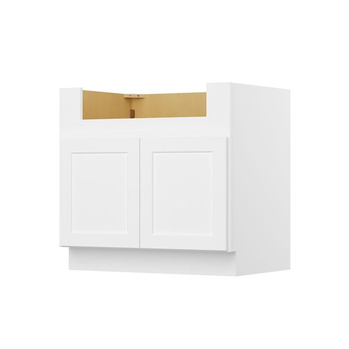 Furinno Shaker Farm Sink Bases Kitchen Cabinet, Ready to Assemble, 24 D x 36 W x 34.5 H, White