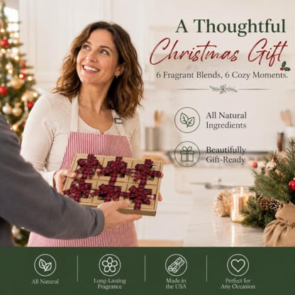 Christmas Simmer Pot Gift Set - 6 Fragrances, Rustic Farmhouse Decor