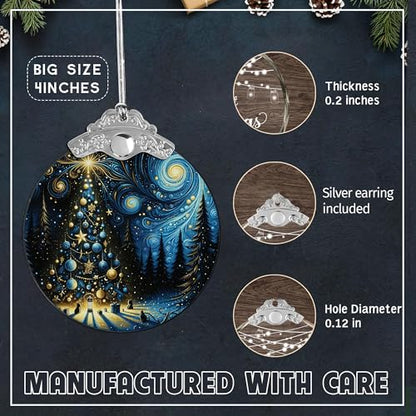 Starry 2026 Christmas Tree Ornament - Holiday Decor, Gift Idea