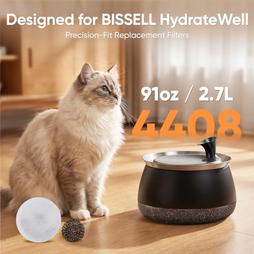 10-Pack Replacement Water Filter Kits for Pet Fountain - Compatible with BISSELL HydrateWell