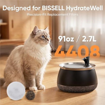 10-Pack Replacement Water Filter Kits for Pet Fountain - Compatible with BISSELL HydrateWell