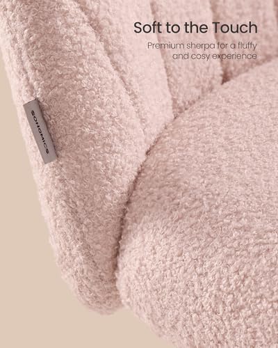 Swivel Makeup Vanity Office Chair - Fruit Pink, Comfortable & Stylish