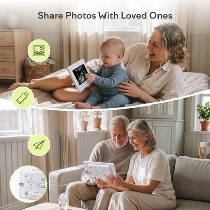 7-Inch Digital Photo Frame for Ultrasound Sonogram Keepsake Gift