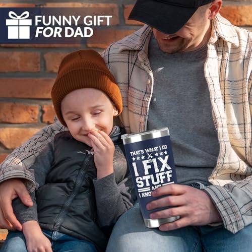Navy Printing 20 Oz Tumbler for Men Dad Husband Gift - Handyman & Mechanic Humor