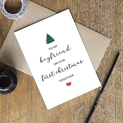 First Christmas Card for Boyfriend - To My Boyfriend on Our First Christmas - Variation #4