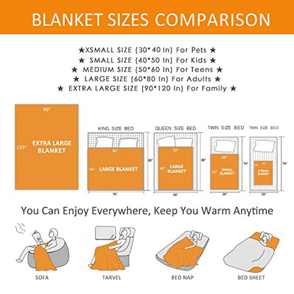 Motorcycle Dirt Bike Blanket for Kids and Boys - 80x60 Inches Gift