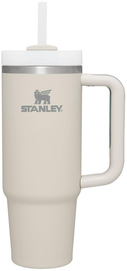 STANLEY Quencher H2.0 Tumbler with Handle and Straw 30 oz Flowstate 3-Position Lid Cup Holder Compatible for Travel Insulated Stainless Steel Cup BPA-Free Dune